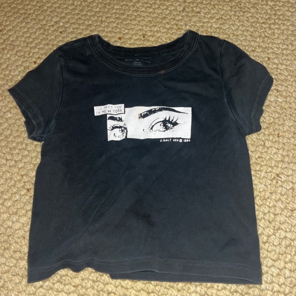 Cropped brandy shirt black